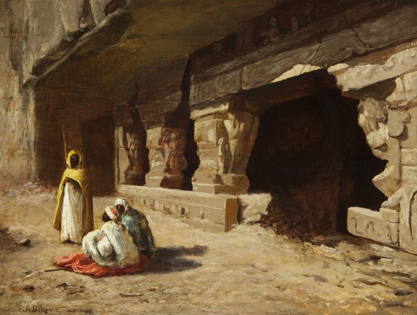 Arab Street Scene by Frederick Arthur Bridgman